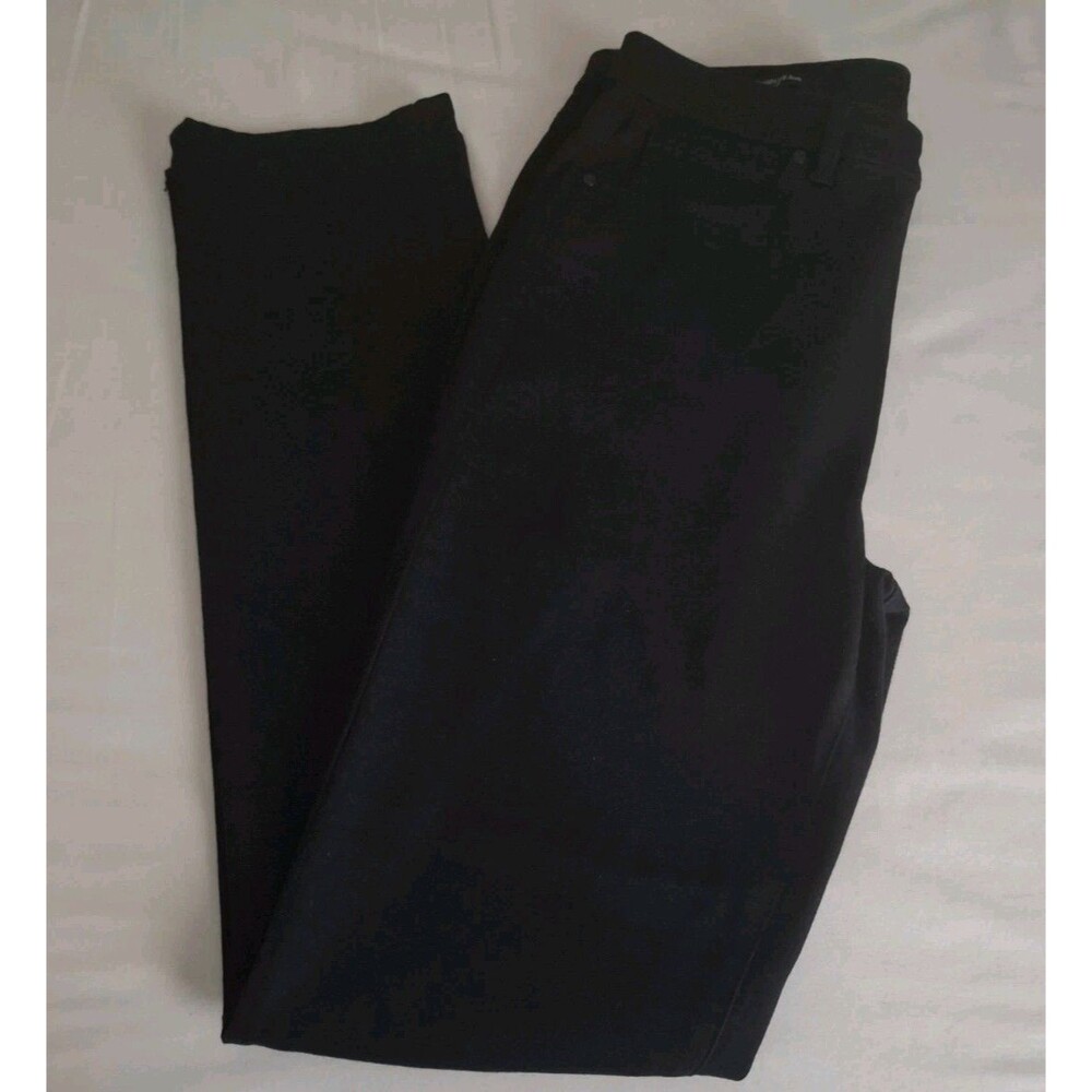 Women's Talbots Black Straight Leg Jeans 5-Pocket 33" L Sz 12 NWOT